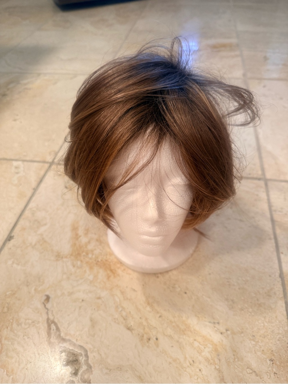 Chic Brunette Highlighted Bob Wig – High Quality Synthetic